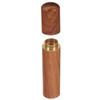 1Pcs Sandalwood Toothpick Storage Tube Portable Wood Holder for Travel Classic Simple Design Small Object Organizer Black-Brown