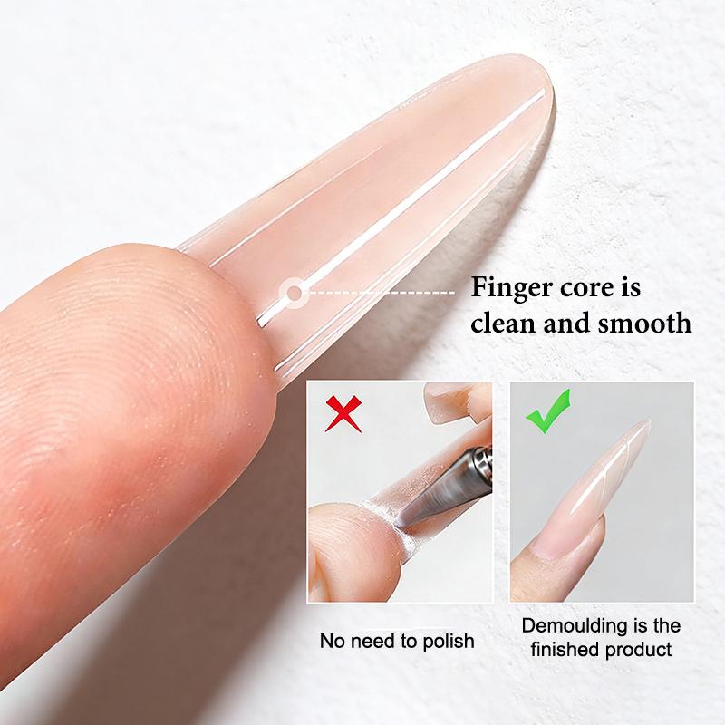 Двойные формы для наращивания ногтей (Sandwich Dual Nail Forms) 60 шт., 15 размеров, для быстрого наращивания - Двойные формы, Т-образные, Эллипс, Формы для маникюра, Верхняя форма, Нижняя форма, 3D