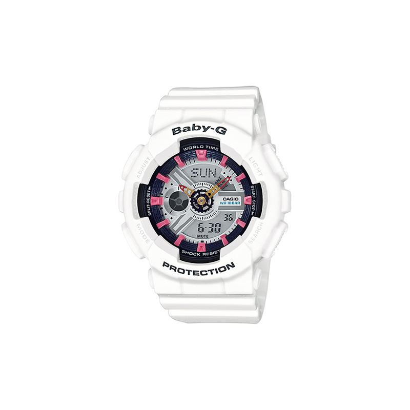 Casio CASIOBABY-G серия тематическая серия модный тренд контрастный цвет яркий уличный классический стрелочный двойной дисплей спортивный водонепроницаемый кварцевый BA-110SN-7A