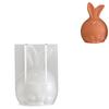 DIY Crafts 3D Rabbit Mold Non-Stick Rabbit Candle Mold Easter Bunny Silicone Mold  Gift Creating