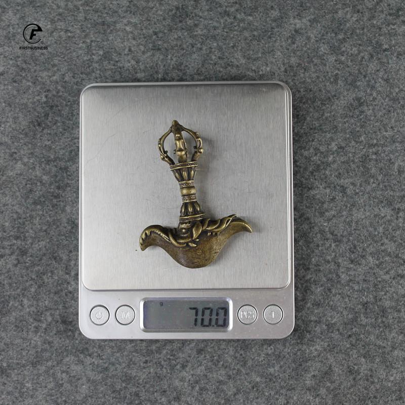 Nepal pure copper handmade elephant head down demon vajra pestle Desk Decorations Tea Pets Ornaments Brass Paperweight Crafts