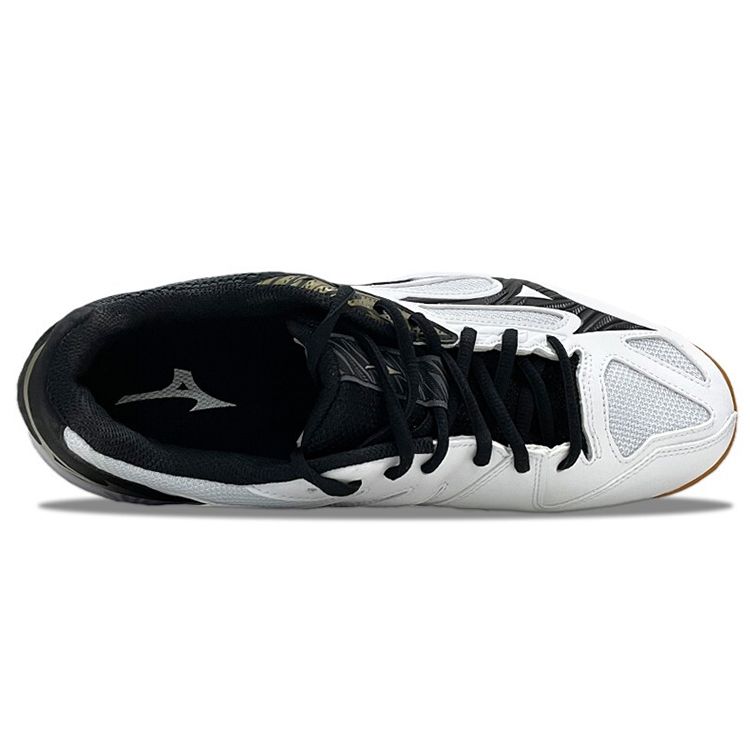 Mizuno Кроссовки унисекс Thunder Blade 3 белые, черные, золотые V1GA217008