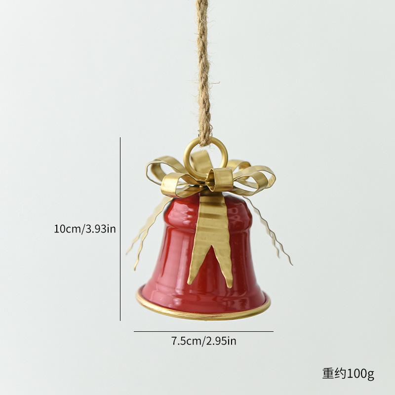 Wrought Iron Christmas Bell Pendant Christmas Tree Decoration Pendant Christmas Decoration Shopping Mall Window Arrangement