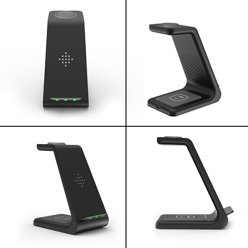 15W Wireless Charger Dock Fast 3 In1 Qi For iPhone/ Samsung /Huawei/Xiaomi/Aipods/ iWatch