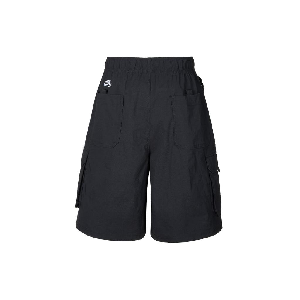 Nike Однотонные шорты карго средней посадки свободного кроя с быстрой сушкой, мужские шорты, черные HJ2909010