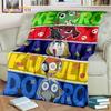 3D Cartoon Keroro Blanket Cute Frog Blanket Soft Lightweight Flannel Blanket for Living Room Bedroom Sofa Travel Camping Blanket