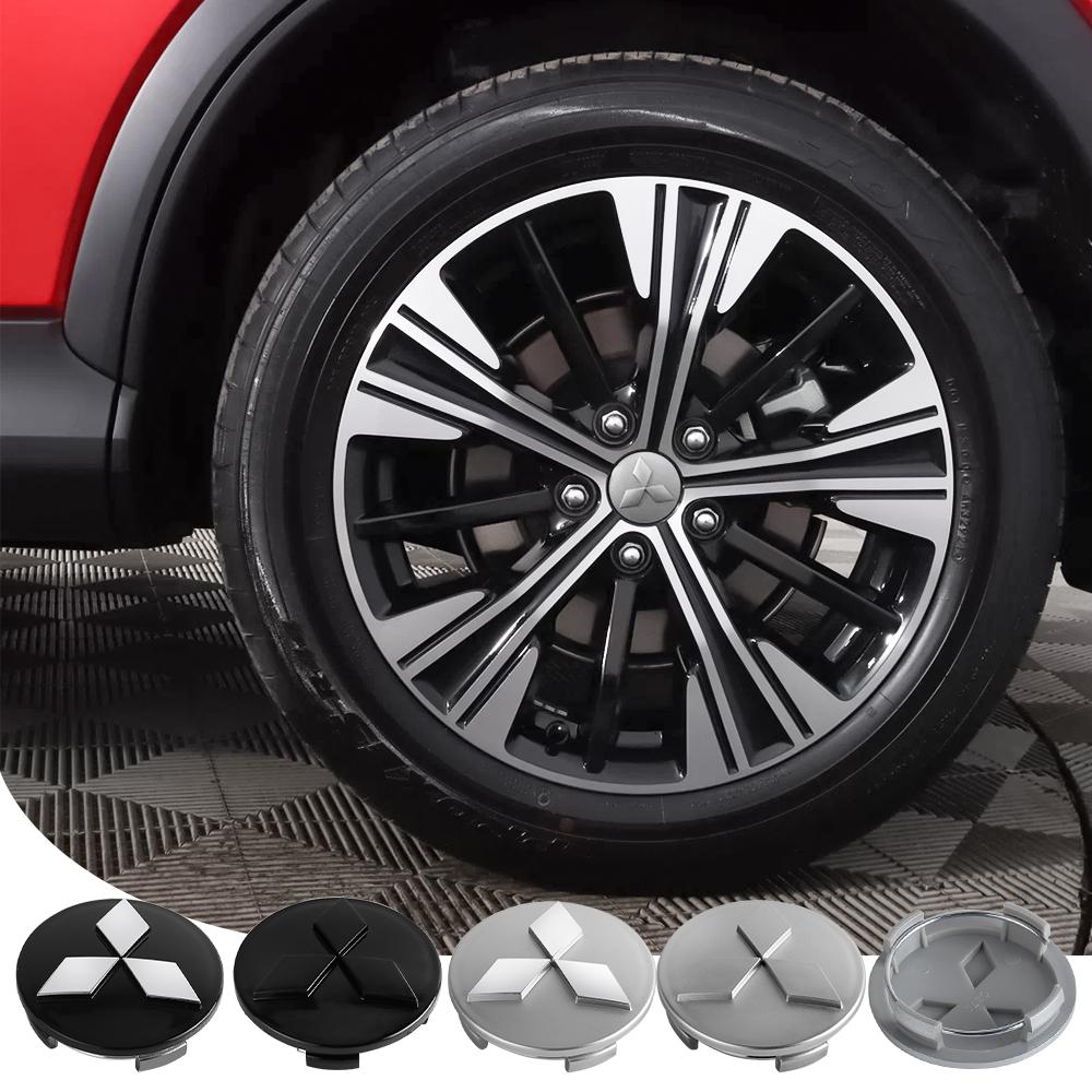 4Pcs 60MM Car Emblem Wheel Hub Center Cap For Mitsubishi Colt Outlander Pajero Lancer Eclipse ASX Auto Badge Covers Accessories