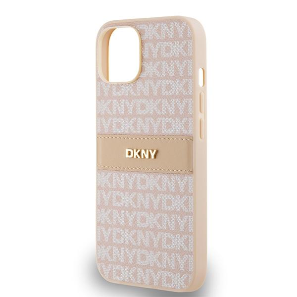 Dkny Dkhcp14Sprthslp Iphone 14 / 15 / 136.1 Różowy/Pink Twardy Futerał Skóra Mono Pasek & Metalowe Logo
