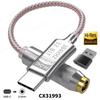 CX31993 HiFi USB Type C To 3.5mm Headphone Amplifier DAC Audio Decoder IEM AMP Mobile Phone Adapter Type-C Converter 32b/384kHz