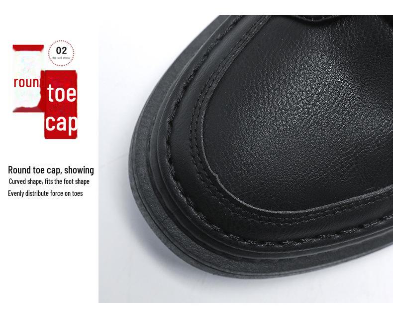 Мужские британские повседневные кожаные туфли - весна/осень, корейский стиль, модные универсальные, деловые и формальные