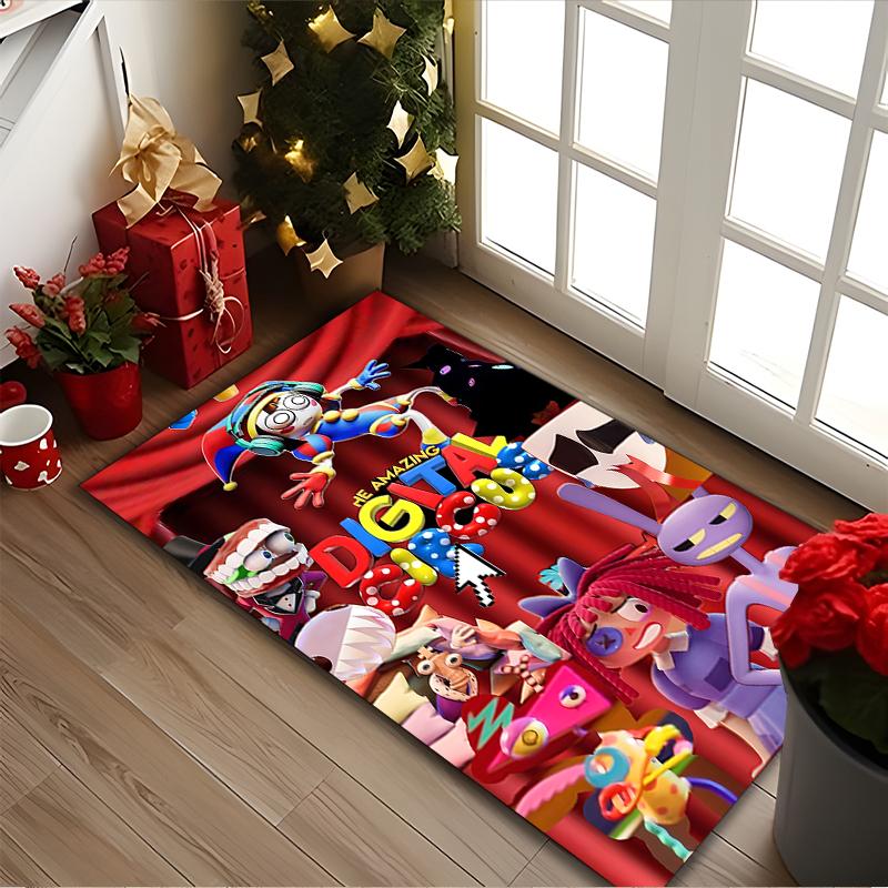 1pc Office Carpet, The Amazing Digital Circus Chair Rug, Living Room Printed Area Rug, Home Chair Floor Mat