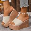 Women's Casual Platform Wedge Sandals Summer Open Toe Thick Bottom Slippers Woman Plus Size Fashion Chunky Sandalias Mujer 2025