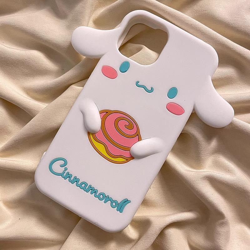 Противоударный мультяшный чехол My Melody & Cinnamoroll для iPhone 14/13/12/11 и 16/15 Pro Max