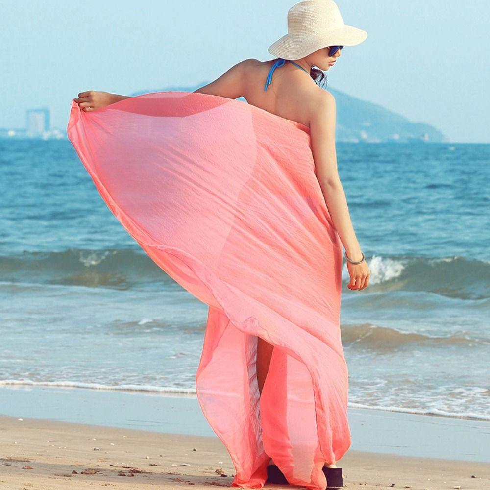 Bohemian Style Beach Shawl Korean Style Shawl Female Wraps Summer Large Scarf Sunscreen Scarf