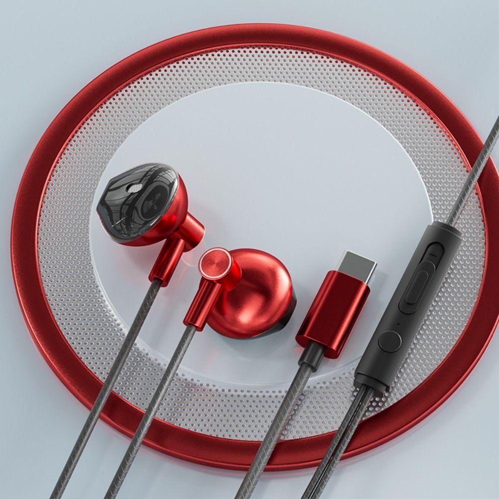 In-Ear Game Headphones Type-C Earphones Universal Headset for Xiaomi/Huawei/IPhone/Karaoke