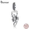 BAMOER Scorpio Constellation Pendant Charm 925 Sterling Silver 3D Design Jewelry Fit Bracelet