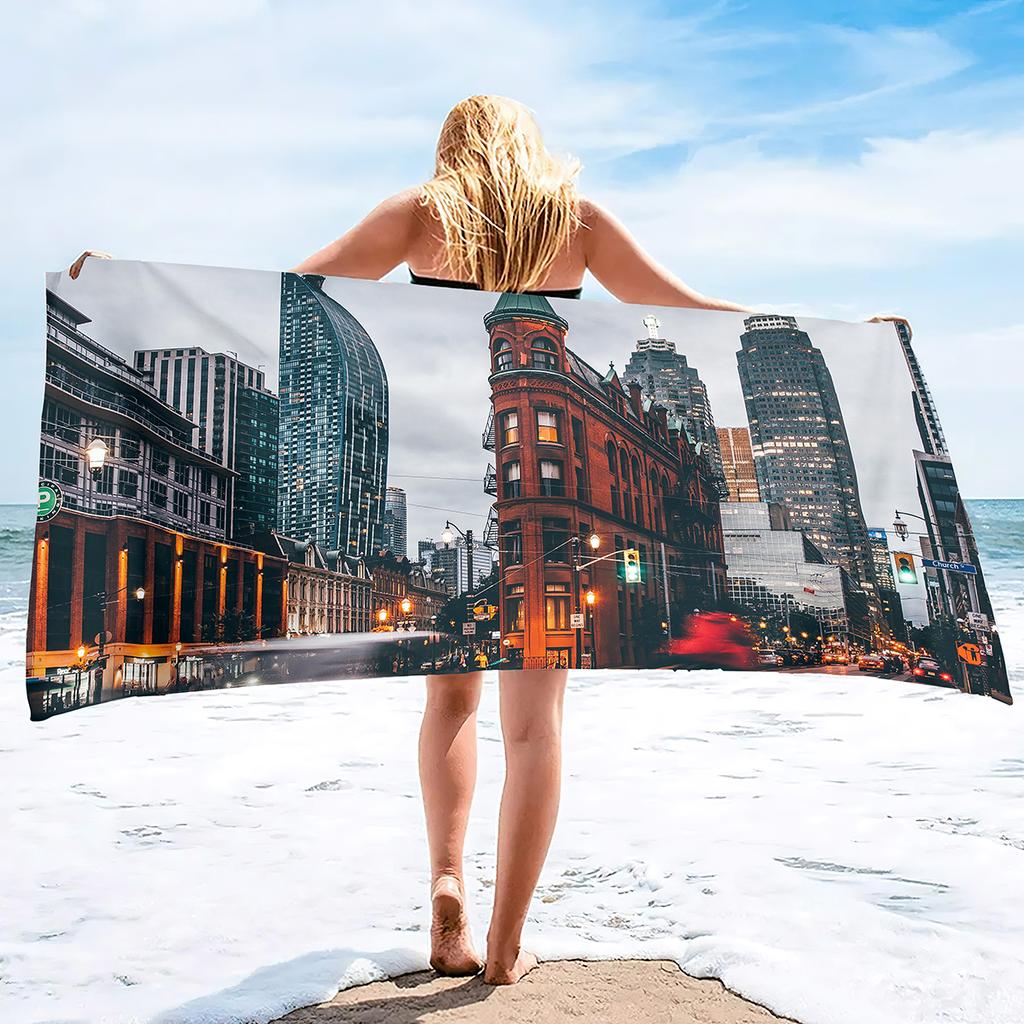 Comfy Bath Towels New York Soft Bathing/Beach/Camping Towel Large Size Quick Wash and Dry Sand Proof Lightweight Bath Towels