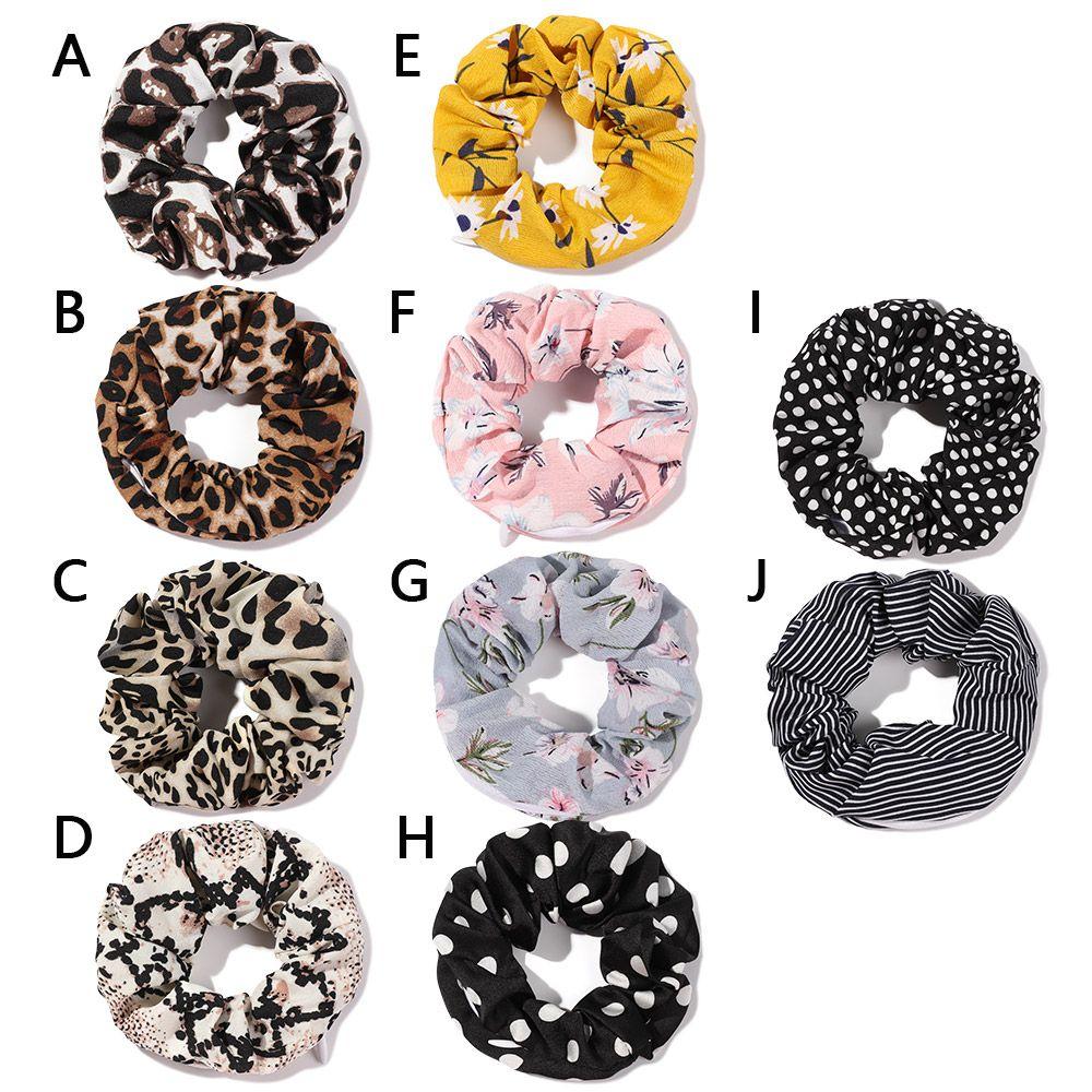 Аксессуары для волос Леопардовый принт Головной убор Резинка для волос в виде толстой кишки Эластичные резинки для волос Резинки для волос