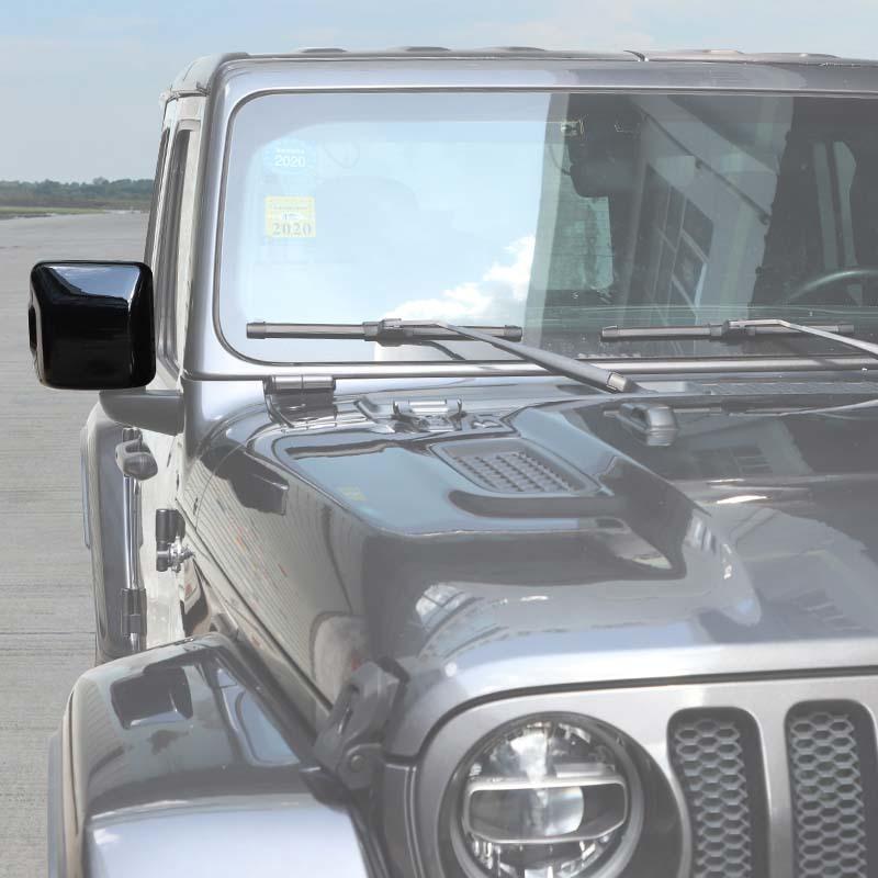 Декоративная рамка зеркала заднего вида автомобиля для Jeep Wrangler JL JT Gladiator 2018 Up (С облегченной версией) Внешние аксессуары для автомобиля, АБС-пластик