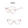 Women Eyeglasses Frame Cat Eye Pink Pretty Eye Glasses Optical Frames For Female Plastic Glasses Frame Fashion Decoration