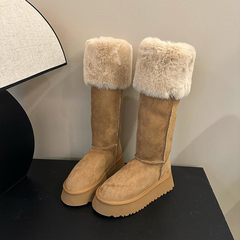 Ruodan женские зимние сапоги 2025 новая зимняя бархатная утолщенная обувь для Северо-Востока до минус 40 градусов теплая на толстой подошве с внутренней платформой