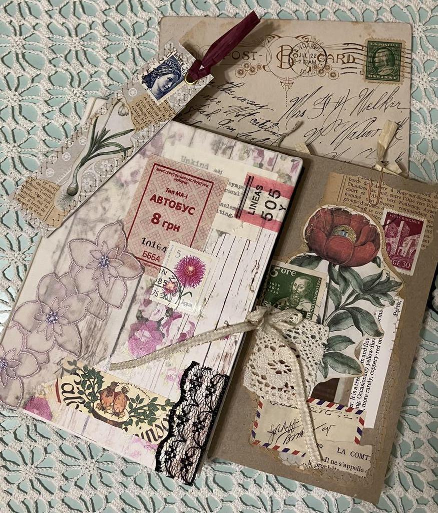 [Б/У] Джанк-журнал, файл для обмена, ботанический, растения, открытки