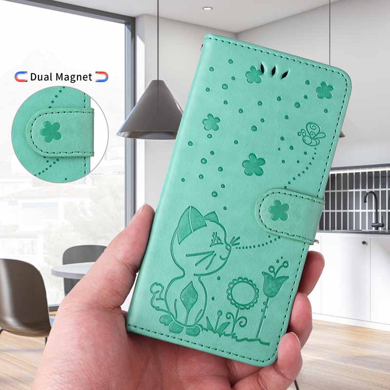 Кожаный чехол для Samsung Galaxy A06 A07 A02 A03 Core A04 A04S A04E A05 A05S M23 M33 M53 M54 M15 M35 M55 Флип-кошелек Чехол-визитница