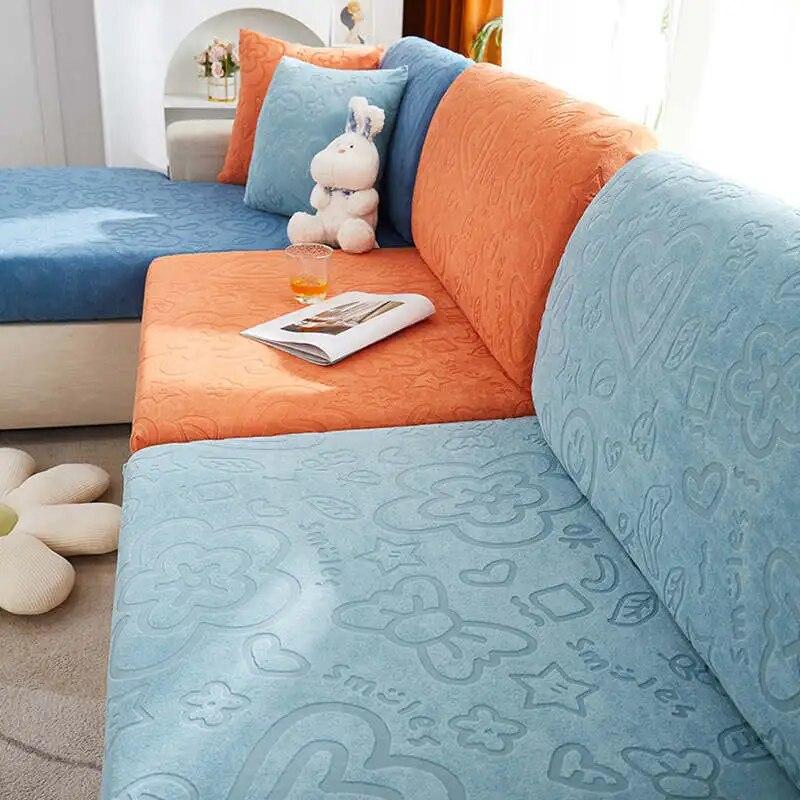 Жаккардовый чехол для подушки для дивана и сиденья для гостиной, угловой диван, защита для мебели, эластичный моющийся универсальный чехол