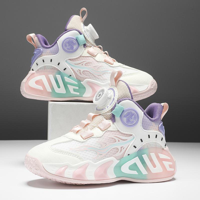 Новые дышащие сетчатые кроссовки для девочек на осень – Идеально подходят для бега, спорта и нескользящие, износостойкие для баскетбола.