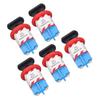 5Pcs Electrical Circuit Breaker Lockout Pin Inward Miniature Insulation Lock for Industrial Power Isolation Area