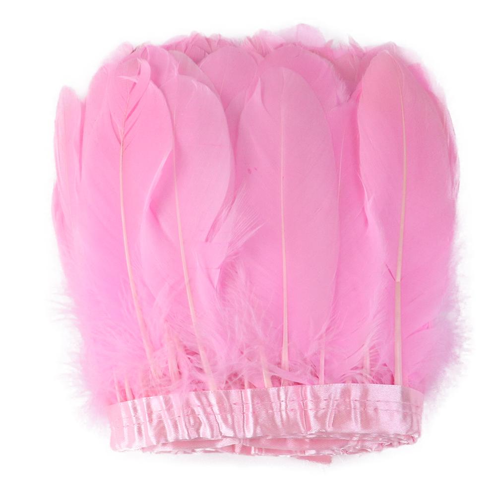 2M/5M/10M White Real Goose Feather Trims Width 15-20cm Goose Feather Ribbon Dyed Clothes Party DIY Craft Dress Sewing Accessory