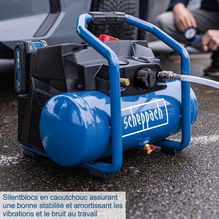 Compresseur sans fil avec starterkit 2Ah + batterie 2Ah C-ACT160/6-X - Set 2.5 - SCHEPPACH