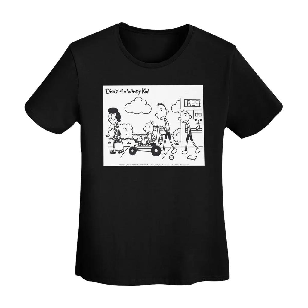 Diary Of A Wimpy Kid Group TShirt Women Short Sleeve T Shirts ONeck Streetwear Cotton Summer Tees Streetwear