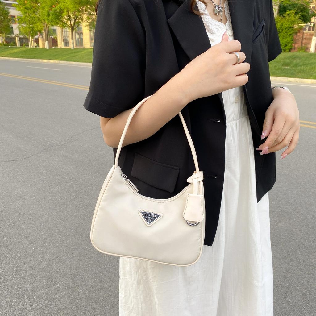 Новая сумка хобо Kendou подмышку, винтажная средняя старинная нейлоновая сумка-багет, портативная сумка через плечо, женская