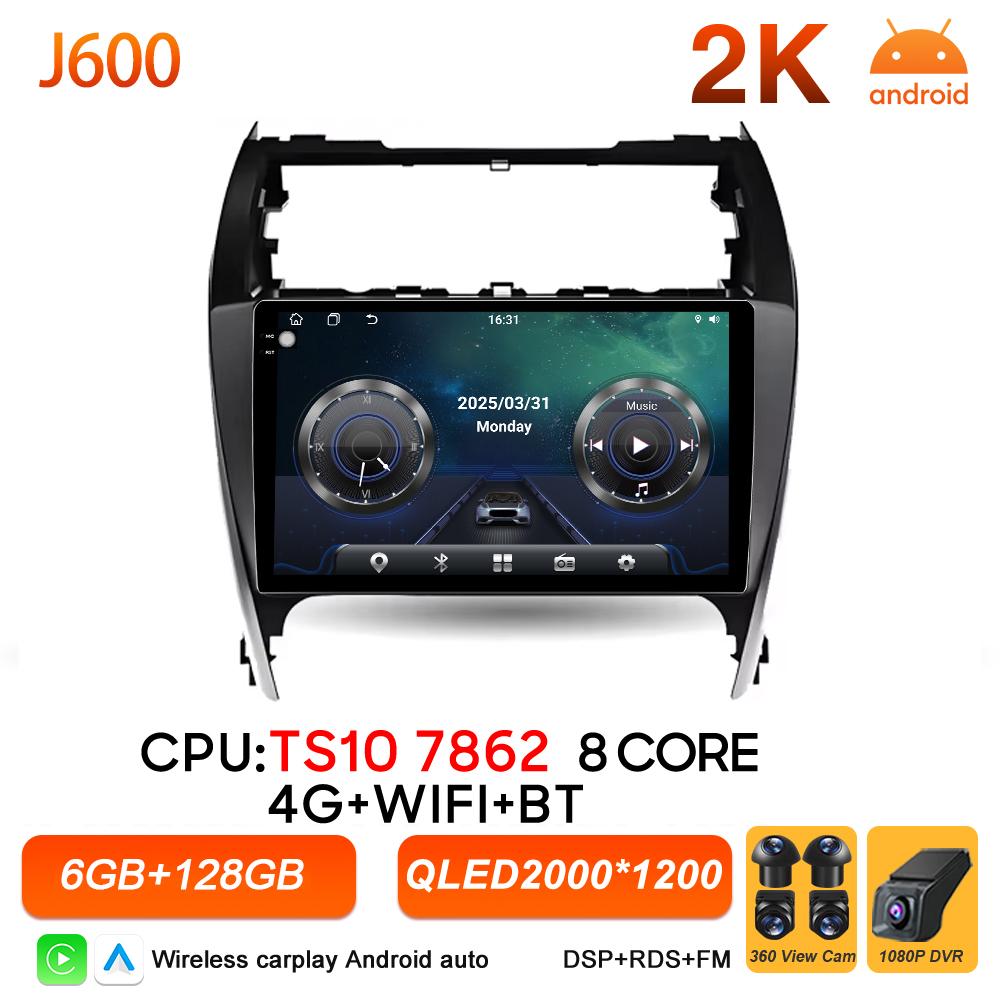 Android 16 Автомагнитола Carplay Для Toyota Camry 7 XV 50 55 US Версия 2012 2013 2014 2015 2016 2017 Видео Мультимедиа Плеер GPS BT