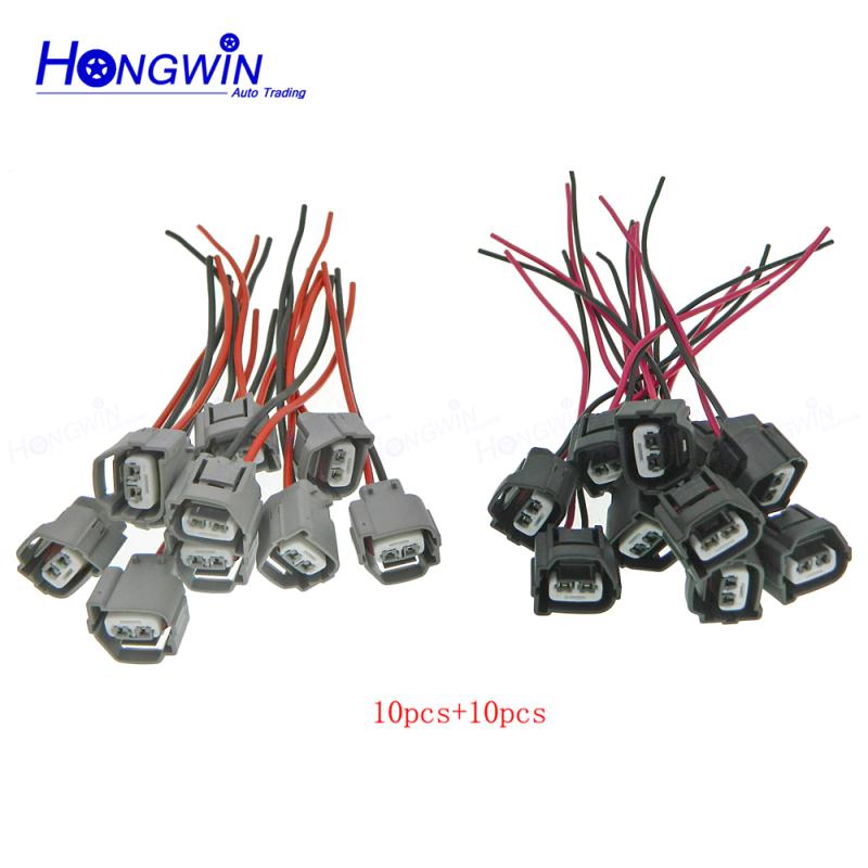 2 Pin Ignition Coil Connector Plug with Cable Wire Harness For Hyundai Accent 1.6L Elantra J3 Toyota Kia 90980-10901 90980-10899