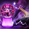 Ball Lightning Lamp with Touch Sensor Magic Ion Sphere Mood Light with Color-Changing Base Interactive Science Decor And Novelty Gift for Desk Room