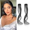 Heat Resistant Side Parting Curved Bangs - Dragon Beard Bangs Pair for Women
