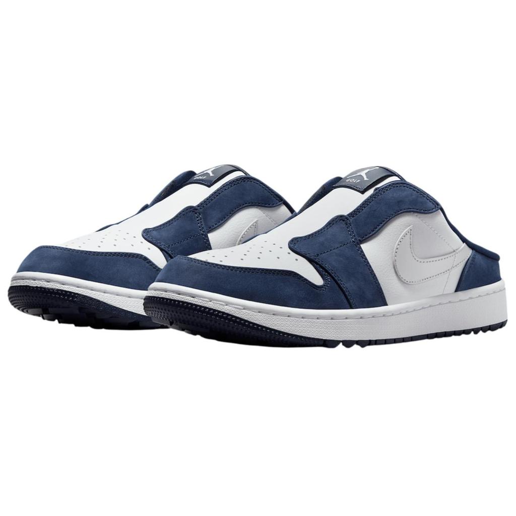 Air Jordan 1 Mule Golf Midnight Navy мужские кроссовки сине-бело-серебристый FJ1214-102