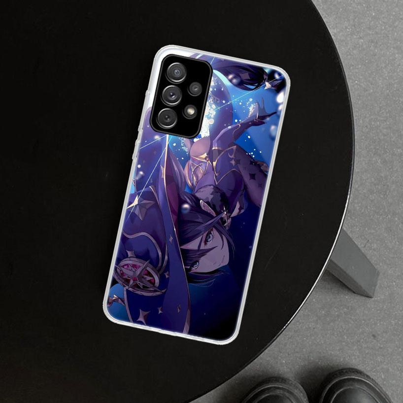 Genshin Impact Mona Girl Phone Case for Samsung Galaxy A17 A16 A26 A36 A56 A57 A37 A15 A25 A35 A55 A14 A24 A34 A54 A13 A23 A33 A