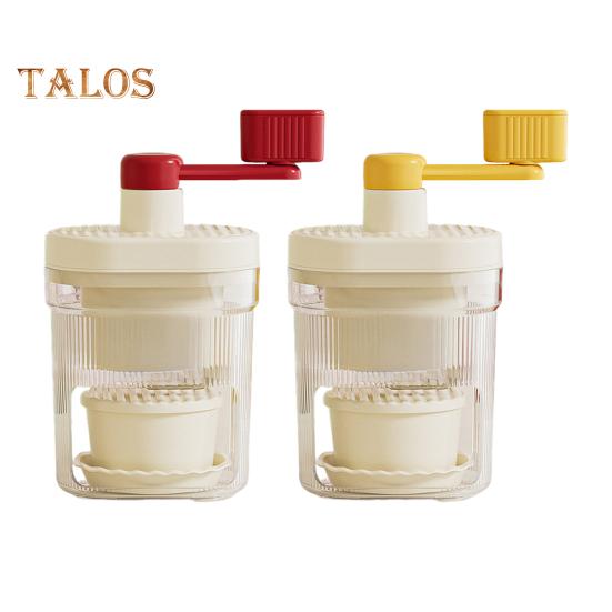 Ручная льдогенераторная установка с лезвиями из нержавеющей стали. Ледогенератор без содержания бисфенола А для домашних киосков. Портативная машина для приготовления льда в форме конуса, защищенная от брызг и пригодная для мытья в посудомоечной машине.