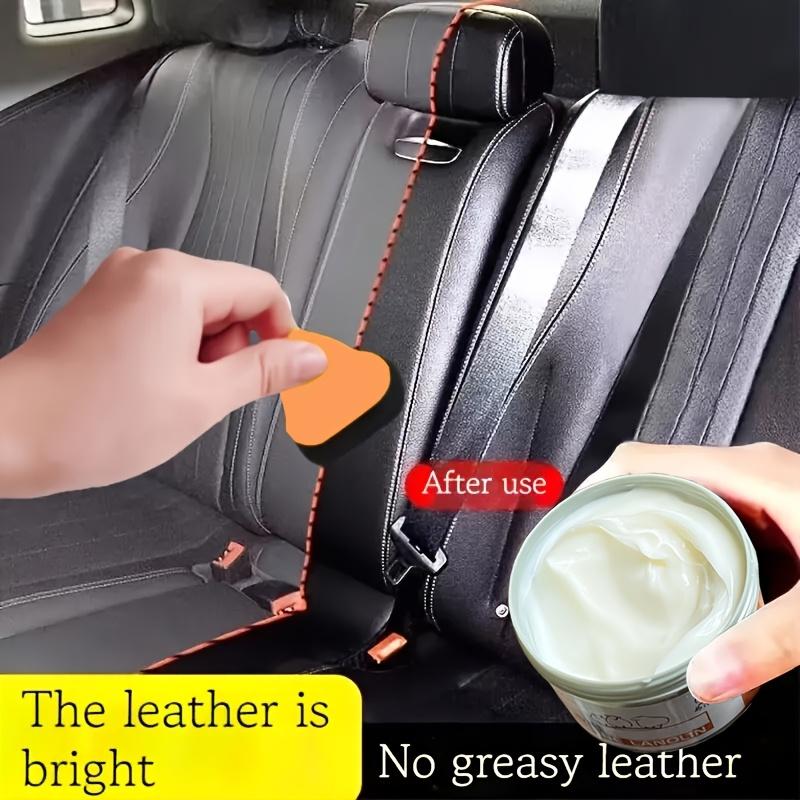 Крем для восстановления искусственной кожи и пластика, ремонт царапин и питательный полироль для салона автомобиля, восстанавливает блеск и защищает поверхности автомобиля