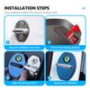 AAAJF1 4Pcs Car Door Lock Covers Auto Decorative Accessories For Skoda Kodiaq Fabia Kamiq Karoq Octavia 2 3 Rapid Scala
