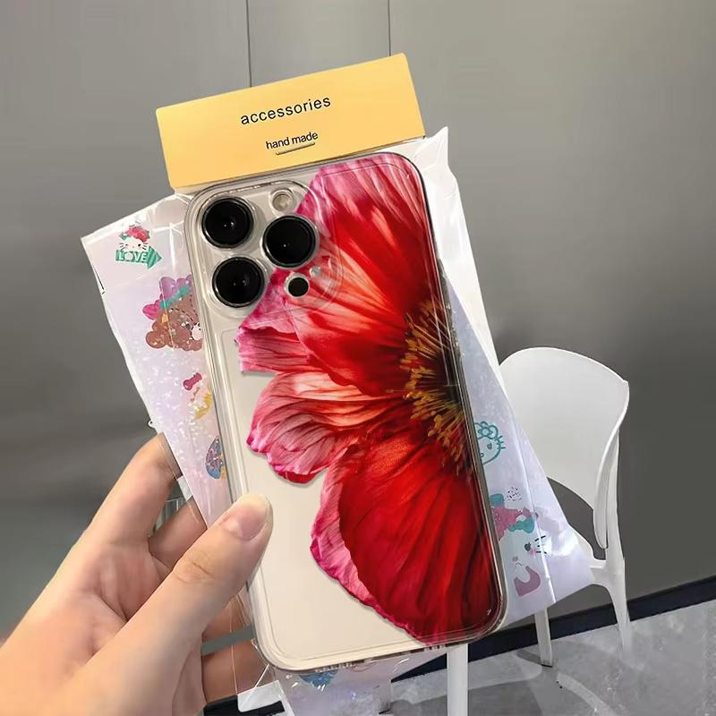Прозрачный чехол для телефона с принтом розовой лилии для Xiaomi Mi 15 T Pro 14T 13T 12T Mi 17 Pro 15 14 13 12 11 Lite 5G Силиконовый чехол