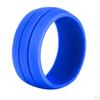 Силиконовое обручальное кольцо из 3 предметов для мужчин и женщин, удобный гибкий размер 8, как описано