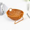 With Handle Woven Storage Basket High Grade Hand Woven Basket Imitation Rattan Basket  Home Kitchen