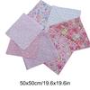 7 Pieces Cotton Fabric Bag Sewing Floral Square Cloth Professional Tailor Needlework DIY Crafting Accessories