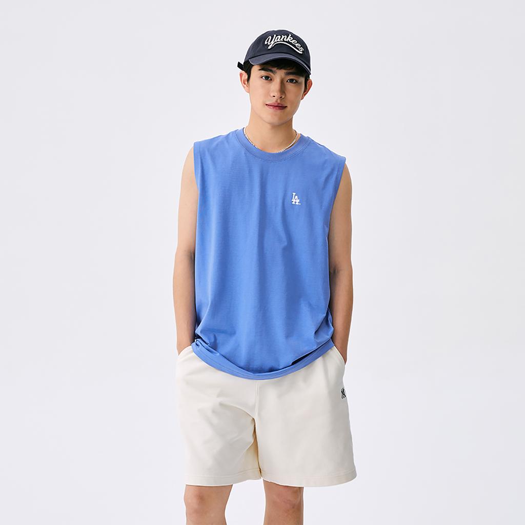 Новая майка MLB Los Angeles Dodgers Basic Collection SS25 Унисекс Конопляно-синий 3ATOB0153-07BLM