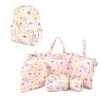 COLORFUL CANDY STYLE LAURA ASHLEY Kindergarten Entrance Lesson Shoe Drawstring Gym Uniform Lunch Cup Accessory NU300100 6-piece Set, Bag, Case, Bag,