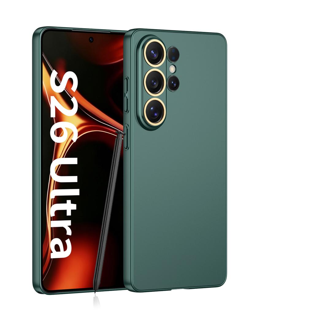 Матовый ультратонкий матовый чехол для Samsung Galaxy S26 Ultra Металлическая защита камеры Ударопрочный чехол для Samsung S26Ultra